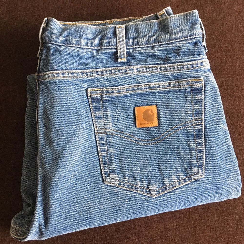 Carhartt flannel lined relaxed fit jeans 36x31